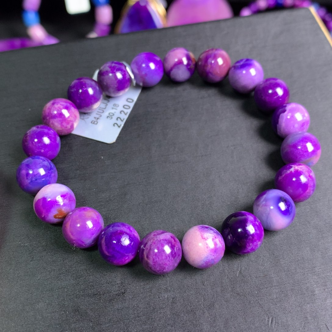 苏纪石（舒俱来）未镶嵌紫樱花手串