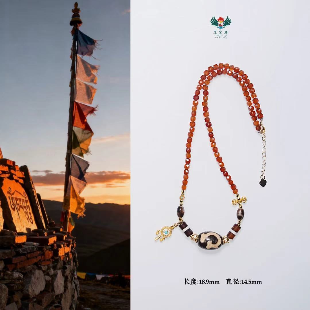 岚宫措｜度母天珠项链G277