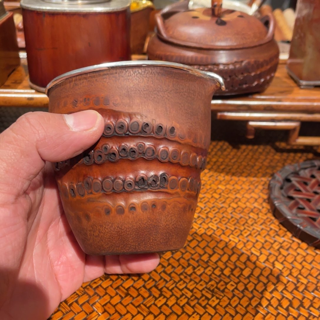 紫砂茶案老****茶银竹茶仓银竹茶仓