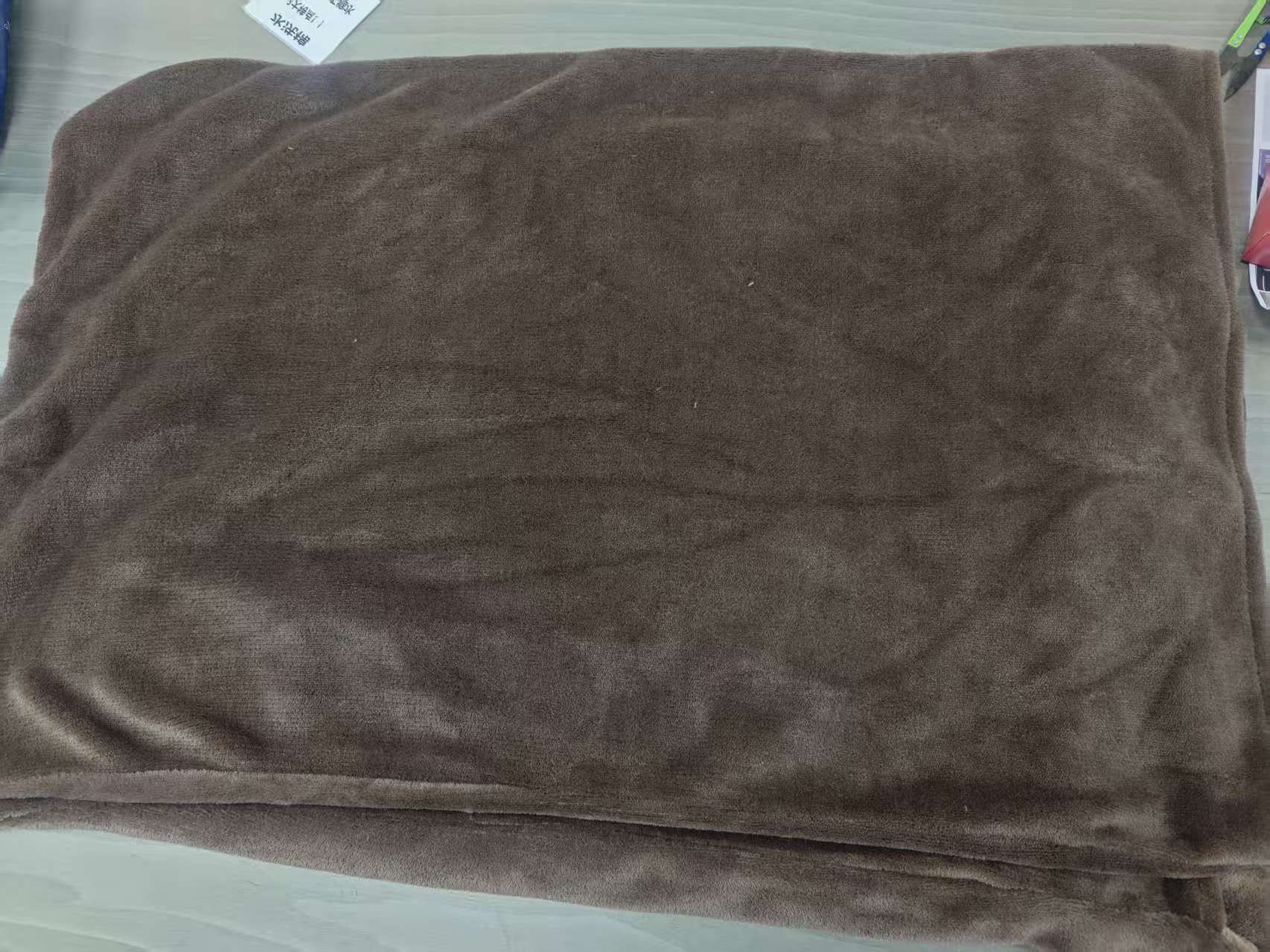 纯色咖色48*74枕套一对