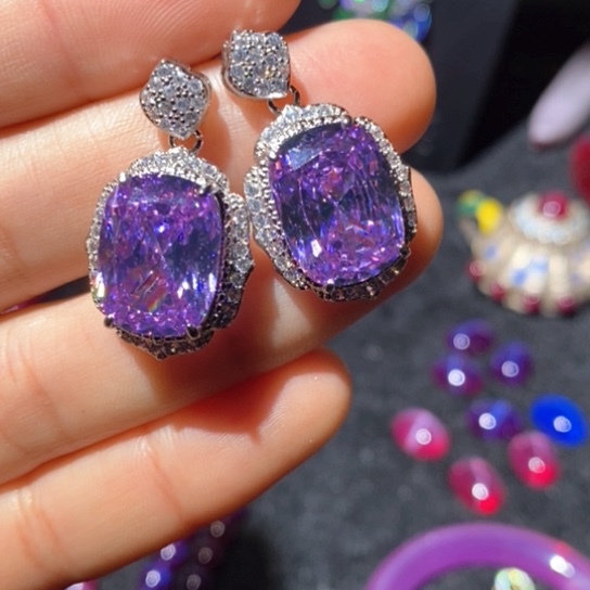 红宝石戒指银S925镶嵌