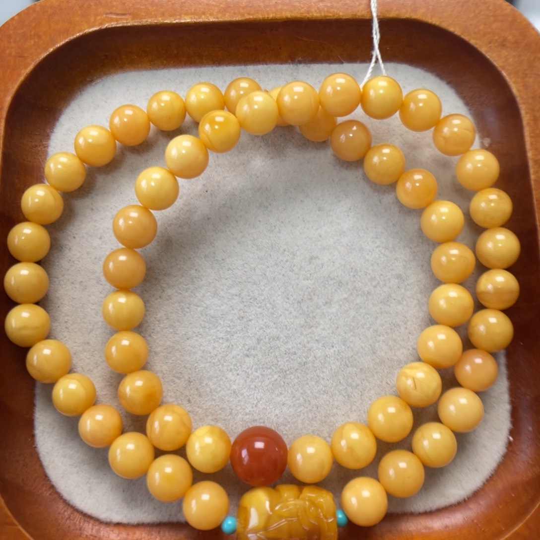 蜜蜡未镶嵌手串蜜蜡