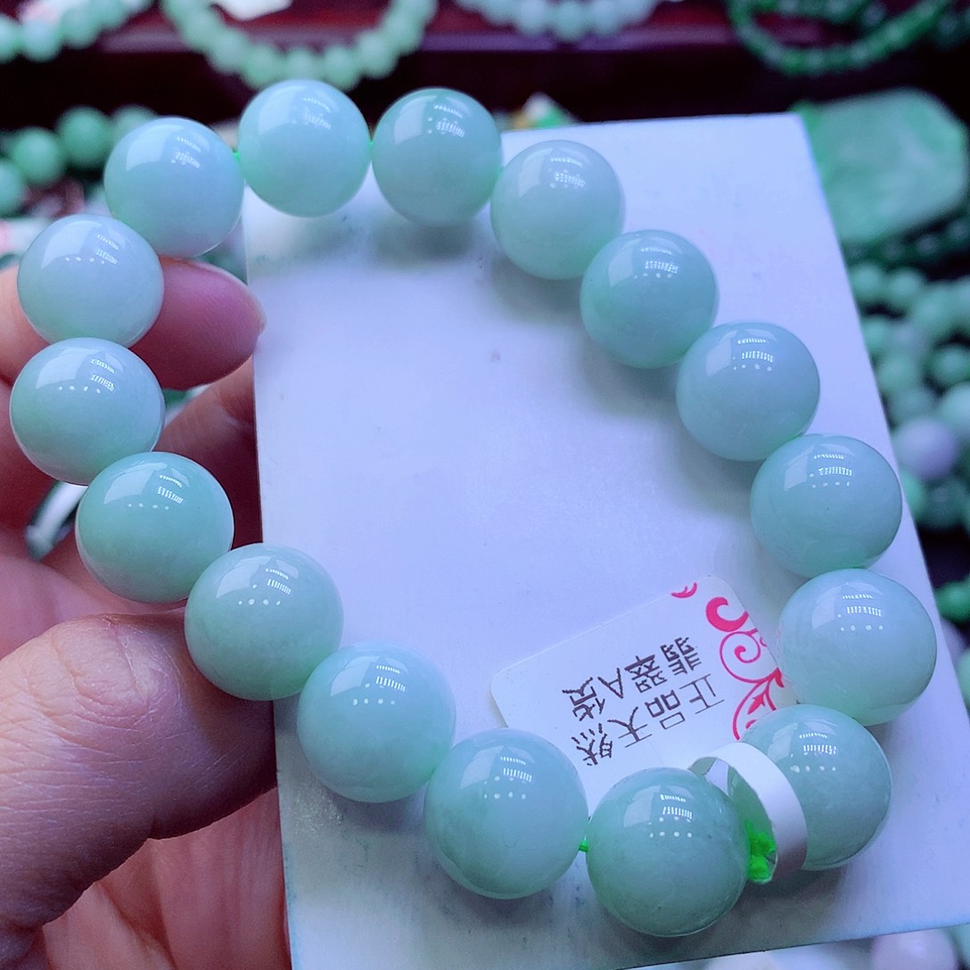 翡翠未镶嵌毛衣链
