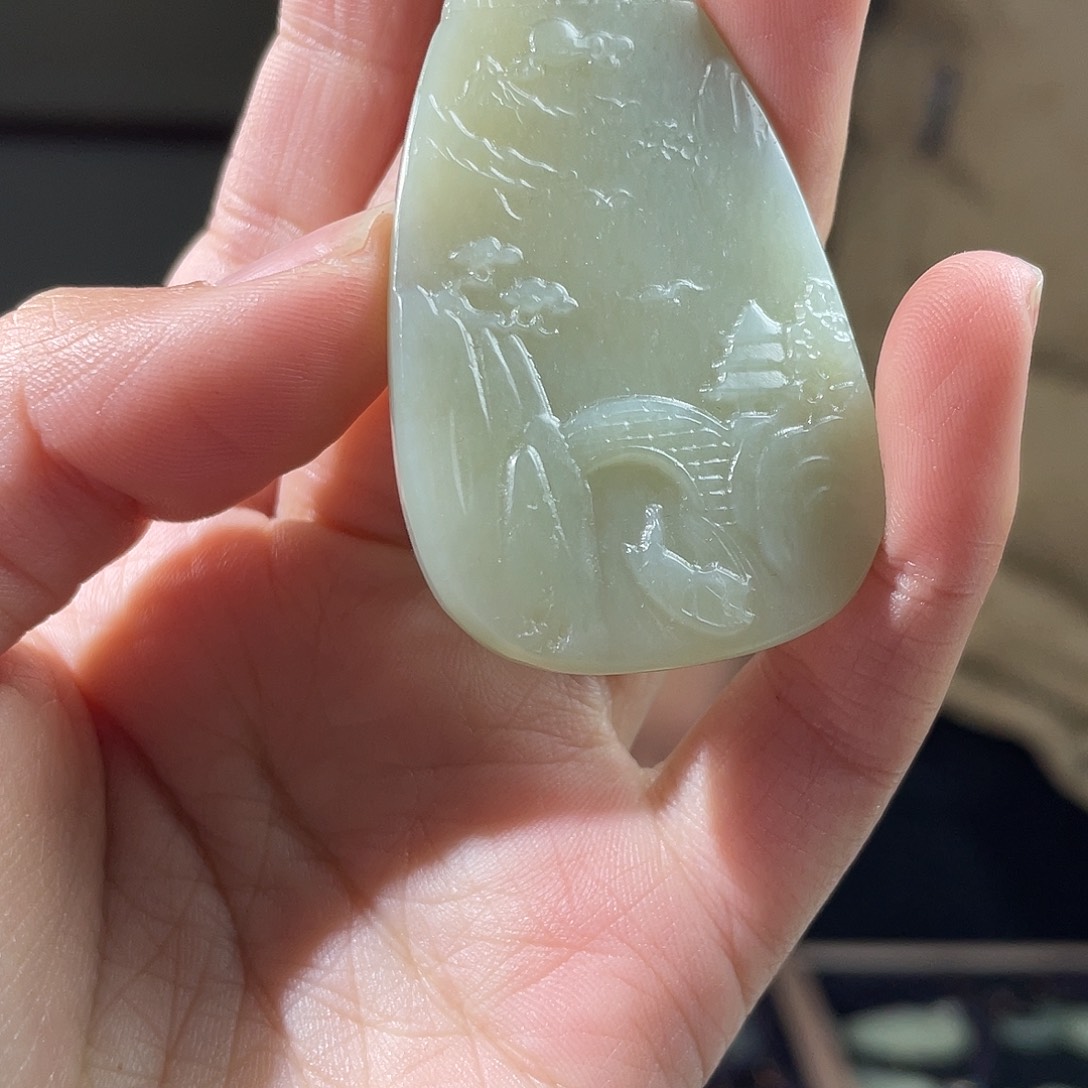 和田玉未镶嵌颈饰