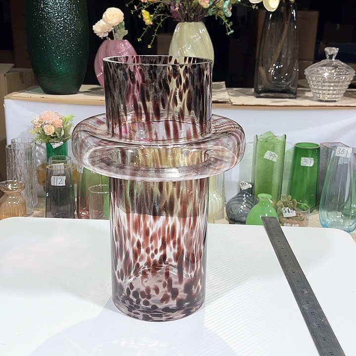 玻璃孤品高30口12玻璃花瓶嘎嘎好看