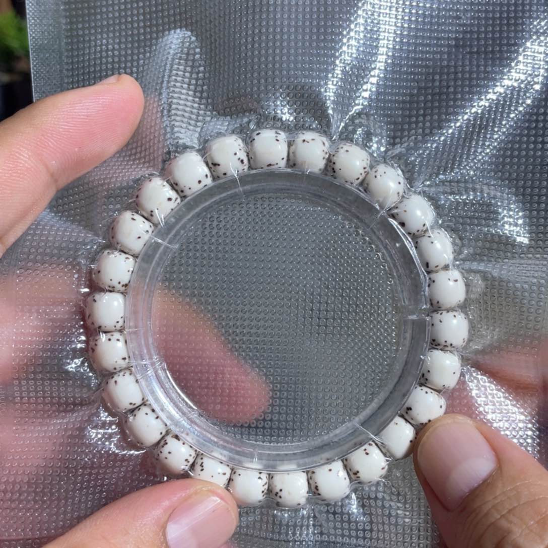 星月菩提吊坠原生态9×8河豚单圈 原白料