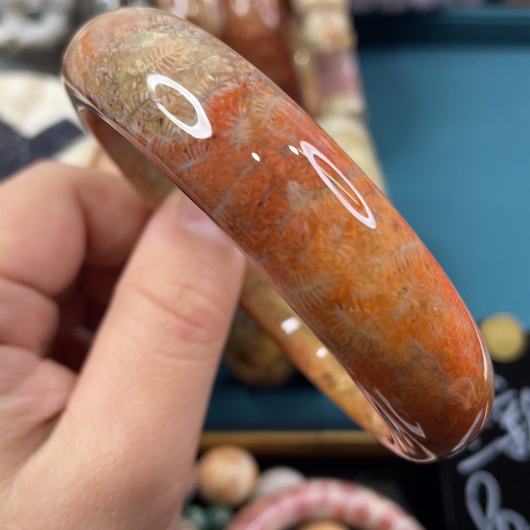 未镶嵌手镯硅化玉