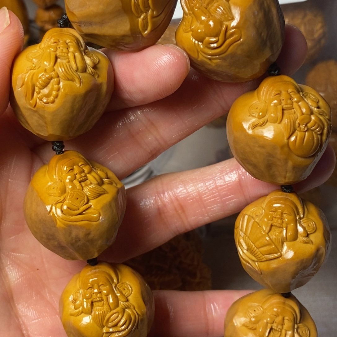 橄榄核手串/手链欢**地包衣财神