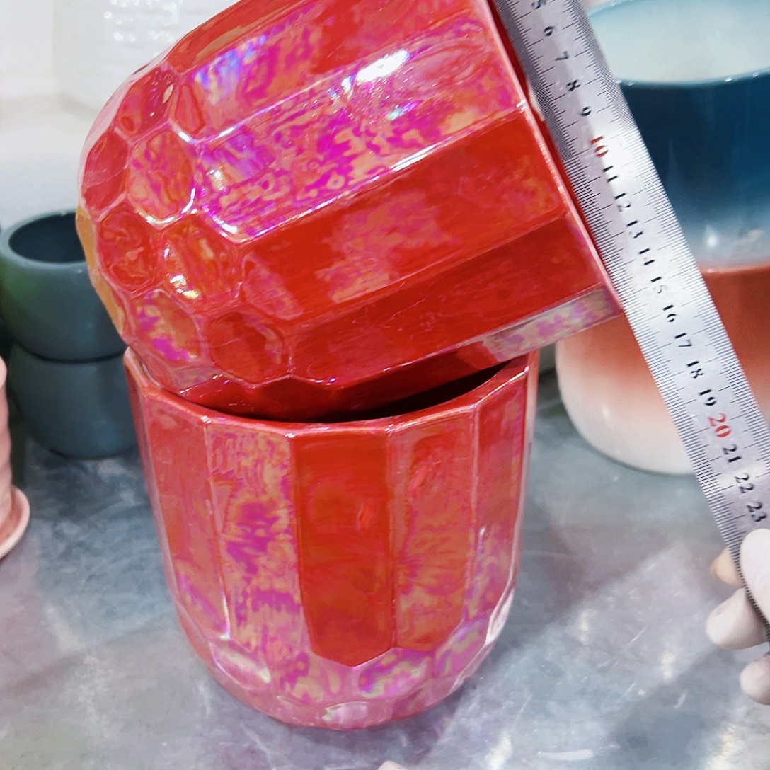 有孔，外贸尾单陶瓷花盆凑单10米包邮