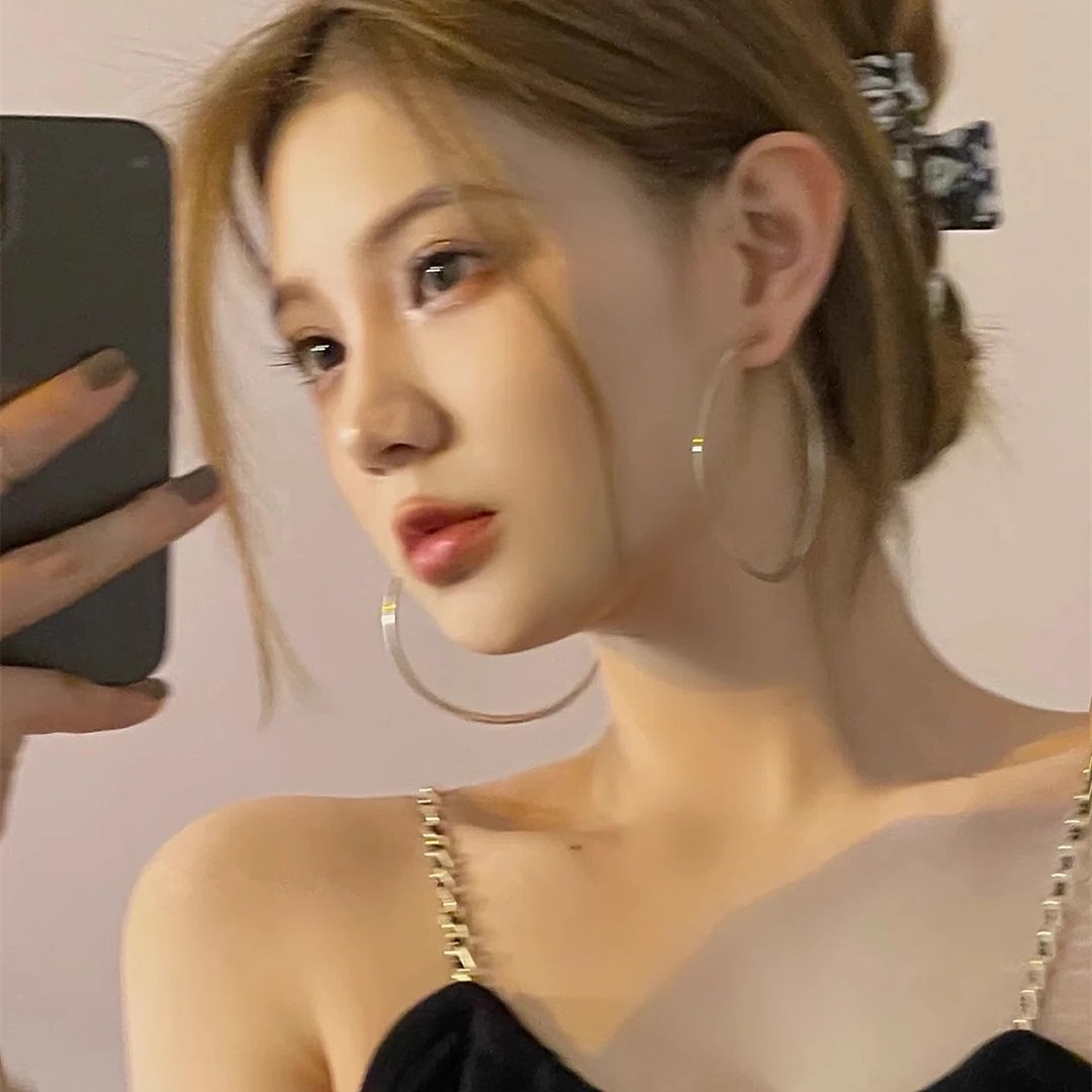 合金耳饰 欧美夸张个性大圆圈耳环女耳圈时尚气质简约耳环耳饰品