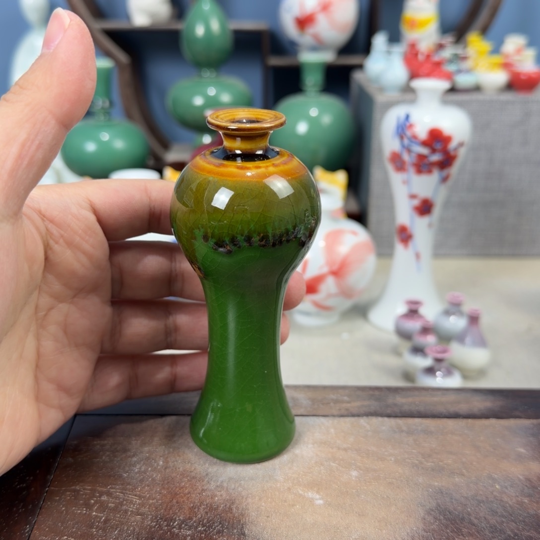 陶瓷手工小花器摆件