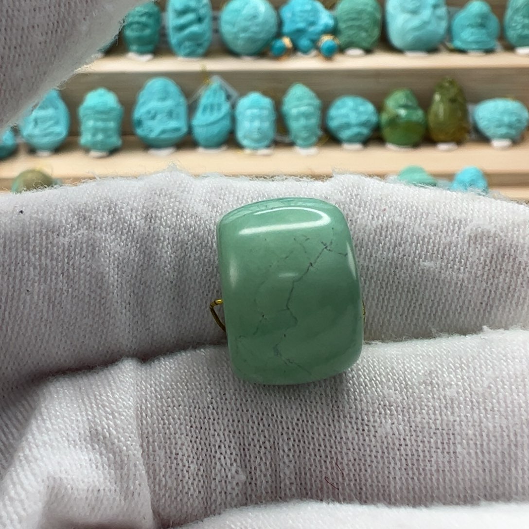 未镶嵌绿松石直切珠15.7x10.8mm