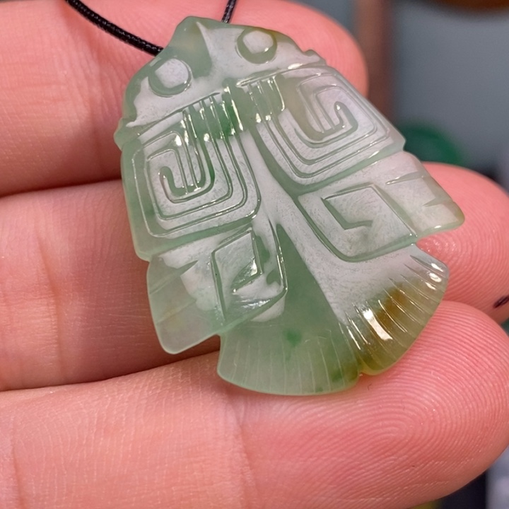 翡翠未镶嵌吊坠(不含链)玉鴞