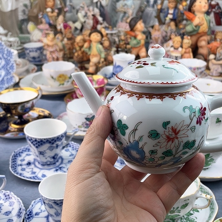 海外中古欧瓷偶小房子