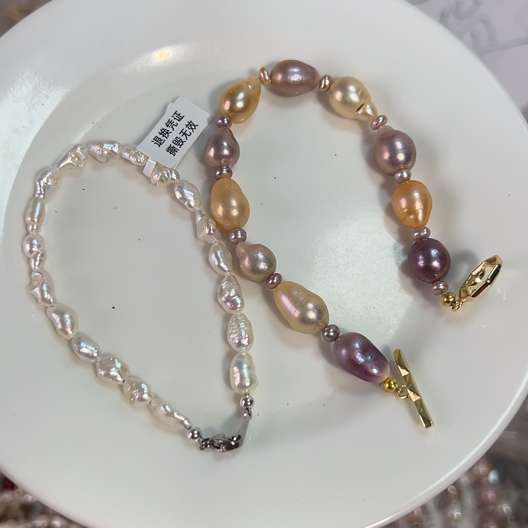 设计款珠宝淡水珍珠银S925镶嵌