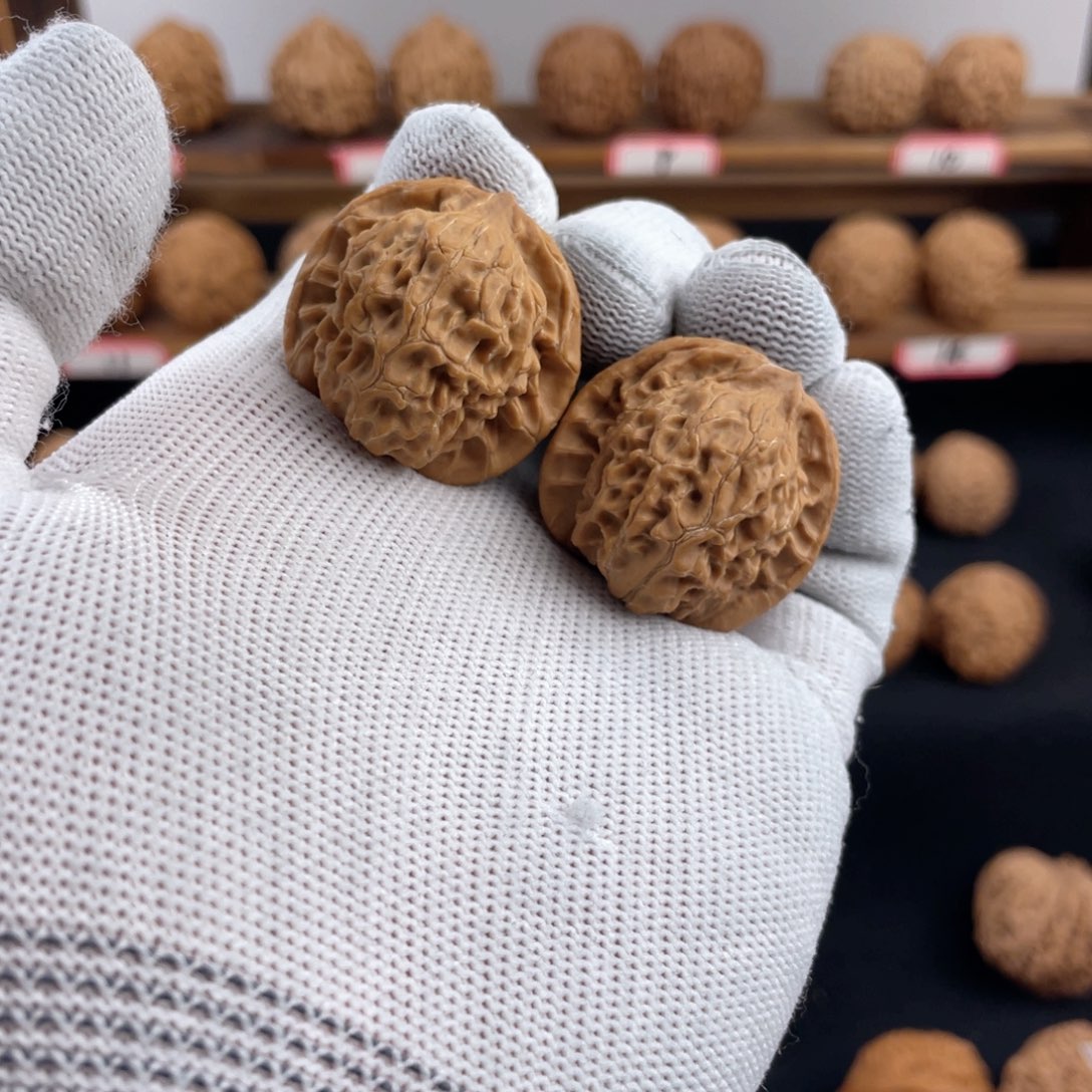 文玩核桃把件小**嚎33野生