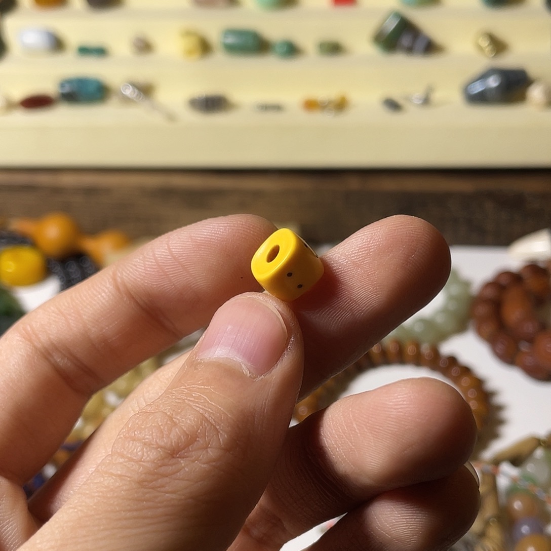 黑***家白玉菩提吊坠珠子