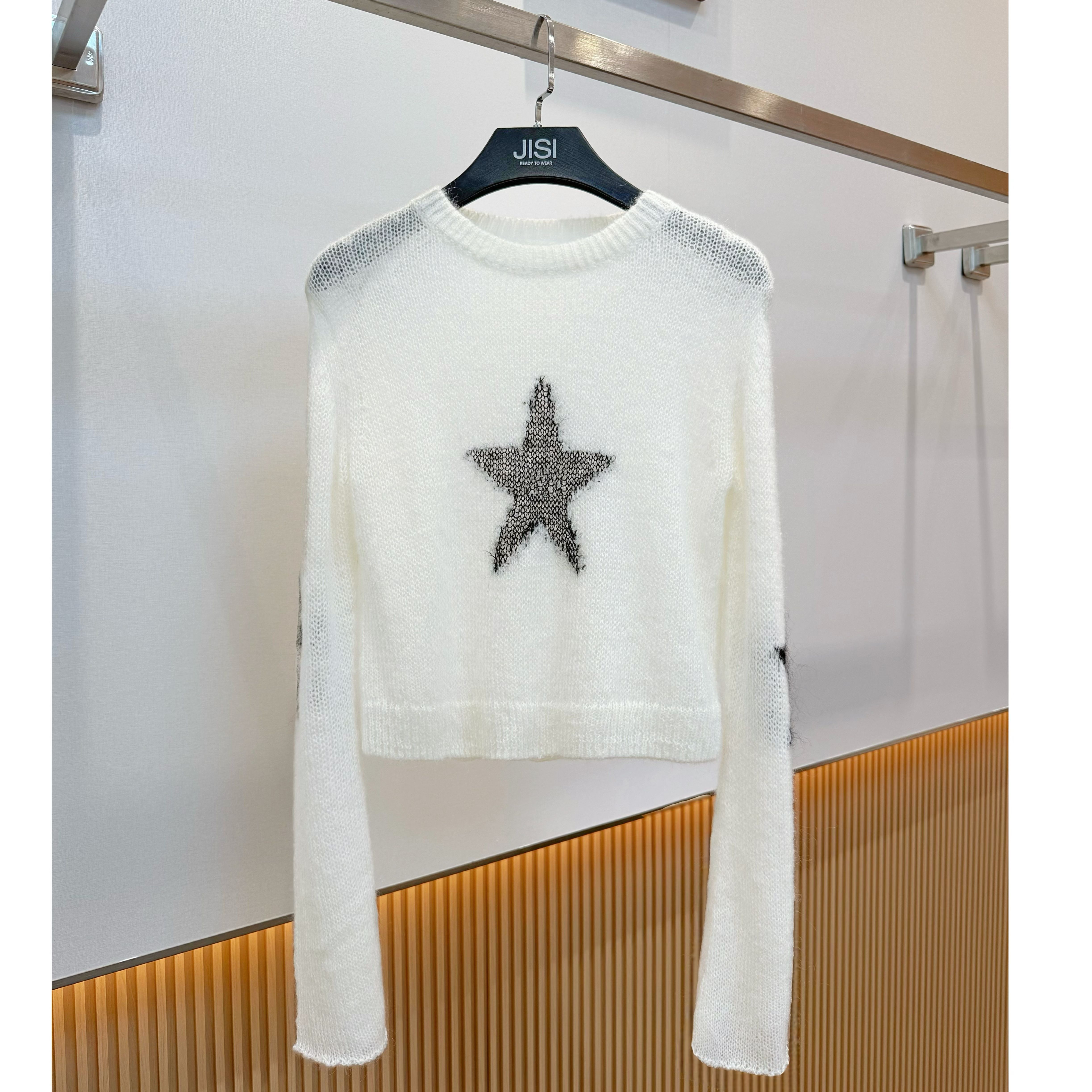 JISI  五角星提花针织衫-MZ25794A