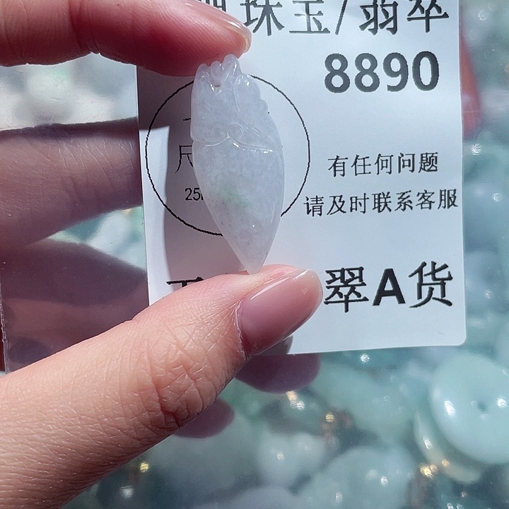 翡翠颈饰未镶嵌8890。