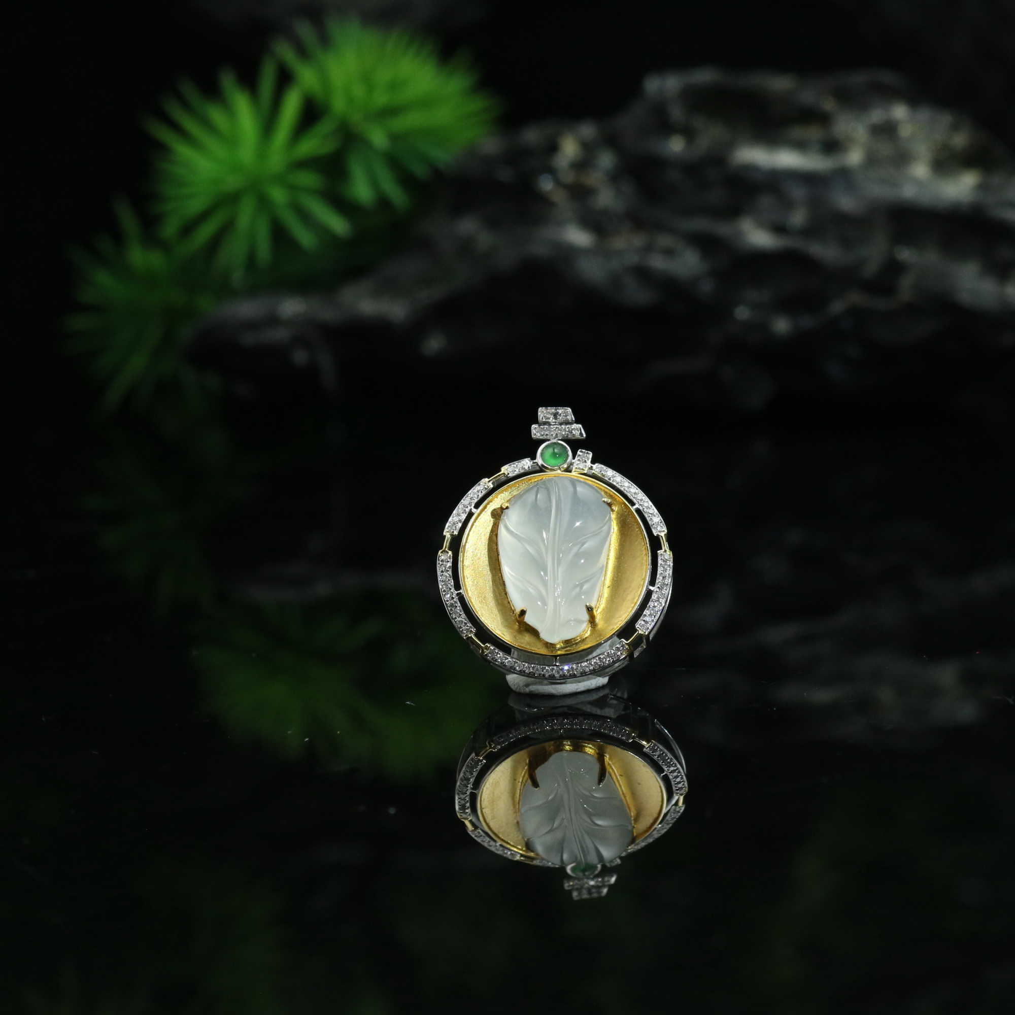 13天然缅甸翡翠A货18k冰叶子/101750/上海嘉禾拍卖