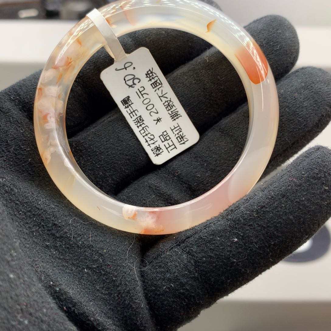 玛瑙/玉髓手镯合金楹*?