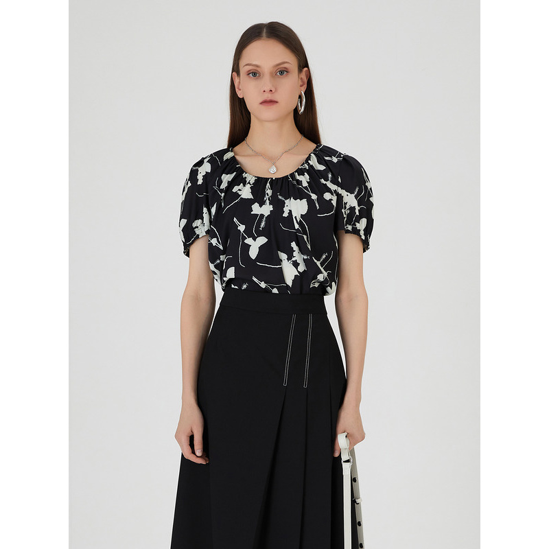 【小花】莱芙艾迪儿梭织上衣1E2S25124