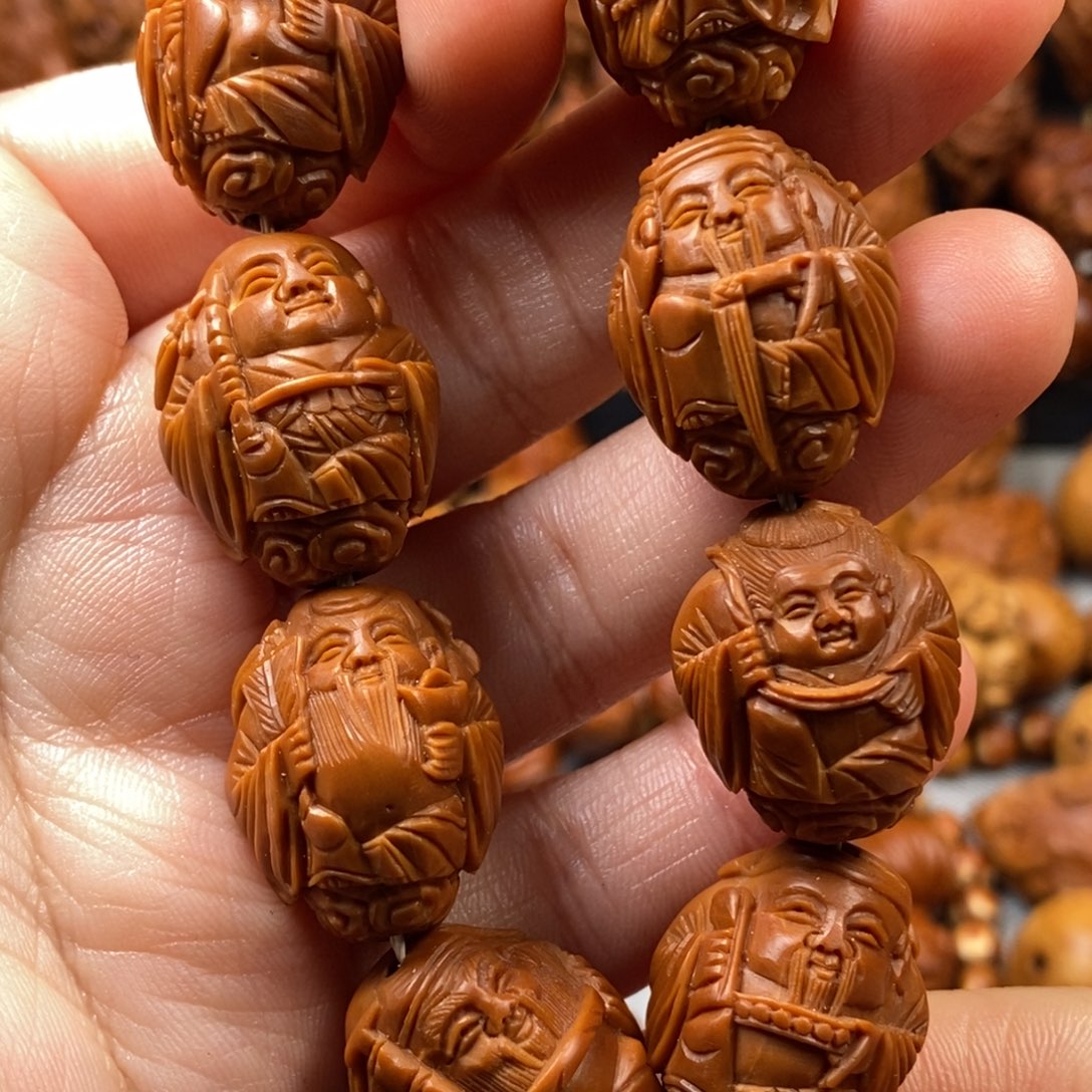 橄榄核手串/手链1.8铁核 纯刀铲八仙贺寿手串
