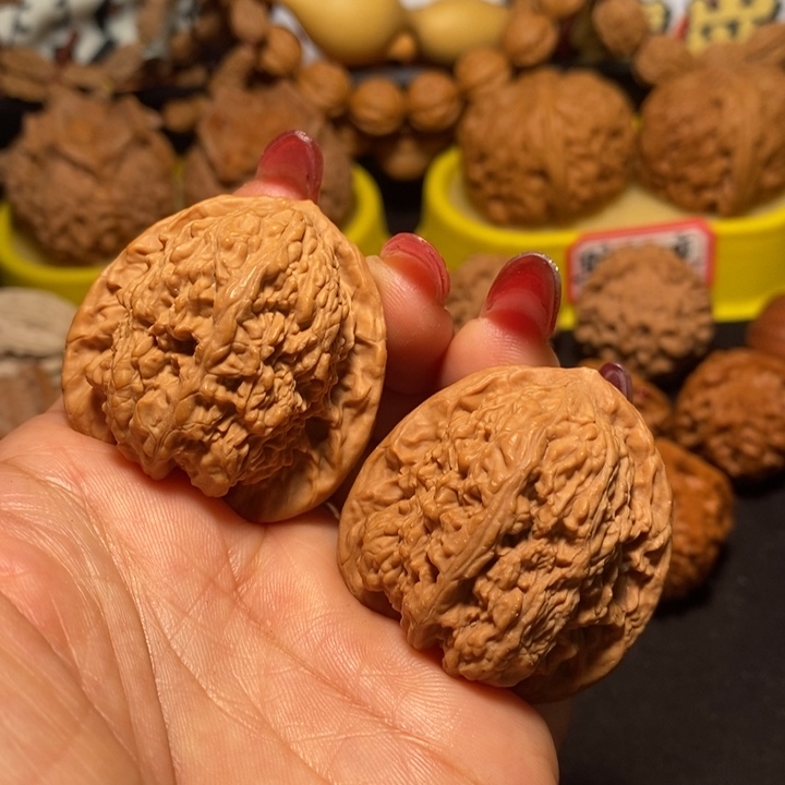 把件桃核蚂蚁沟全品微黄尖37➕尺