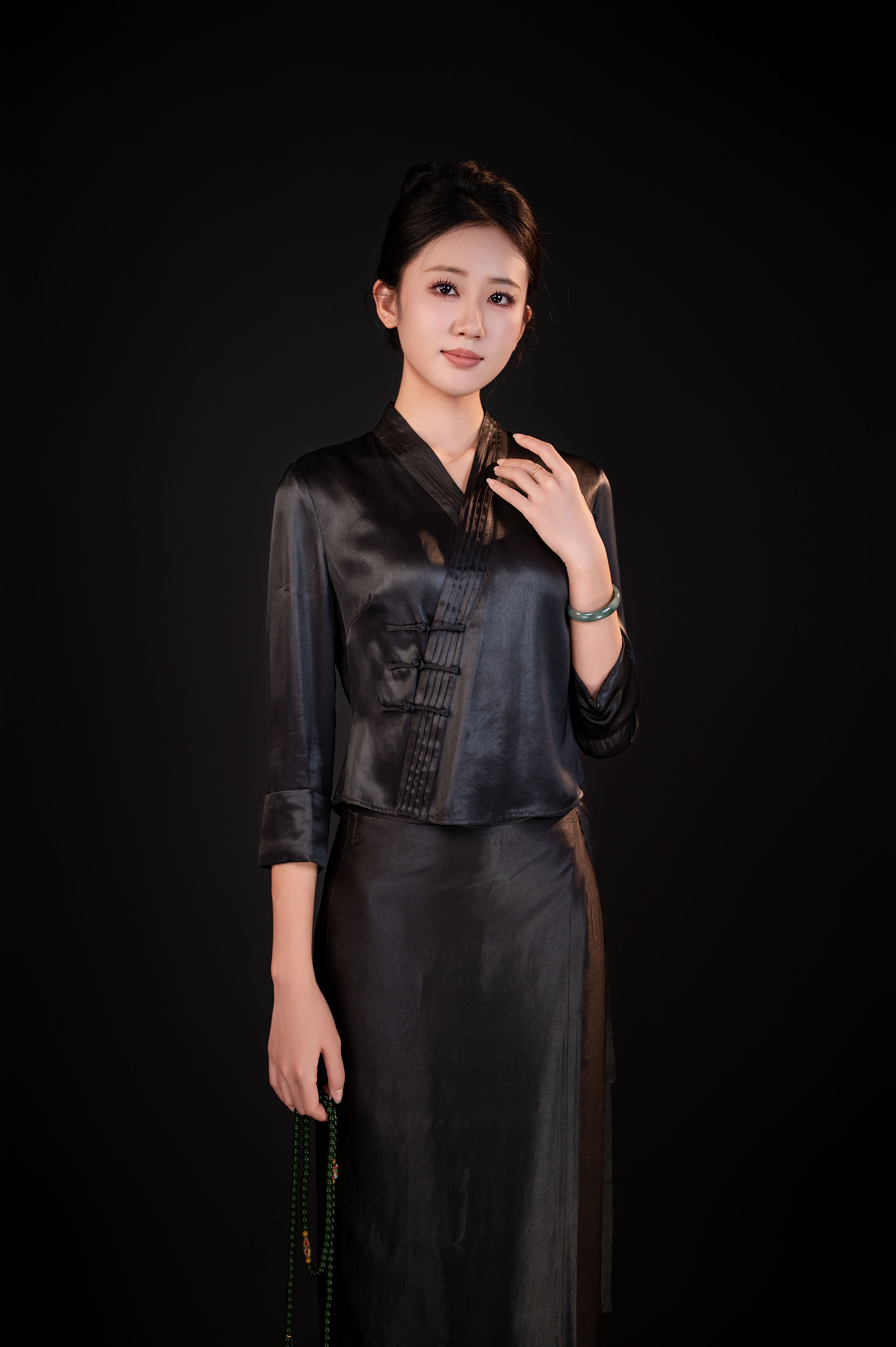 玉家人【勐硕】素绉缎 满分真丝香云纱傣族服装改良服饰新中式上衣