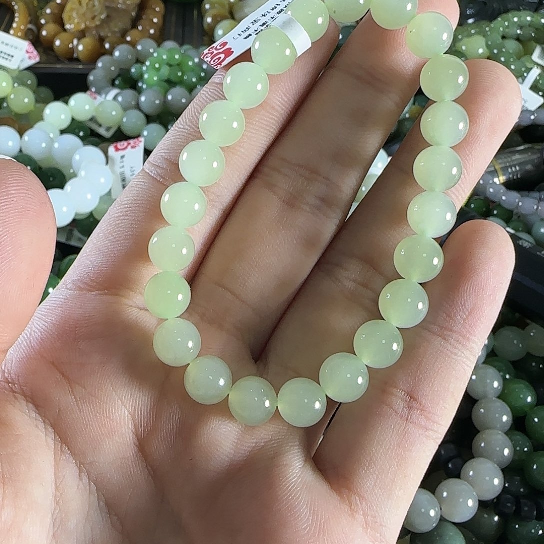 和田玉手链未镶嵌87