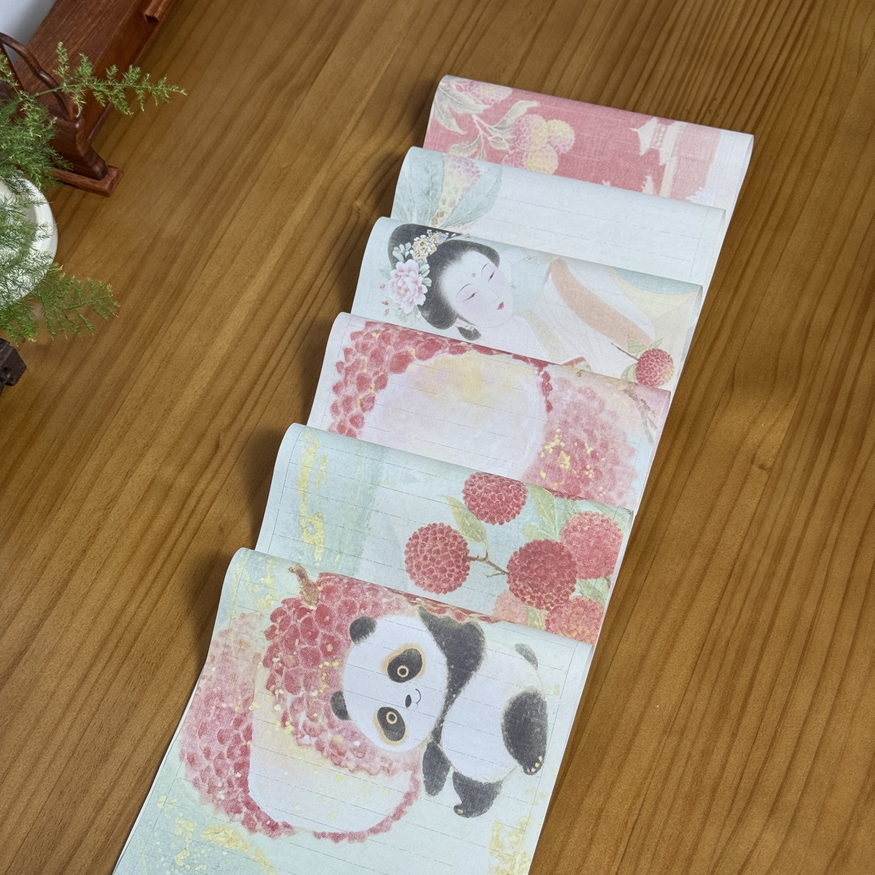 景阳阁蜡染绢纸-荔枝赋临帖纸 书法专用作品长卷直播专享福利
