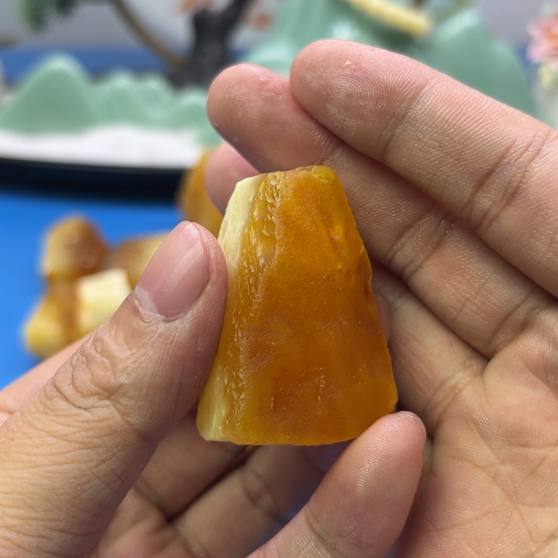 定制琥珀未镶嵌蜜蜡原石不退不换