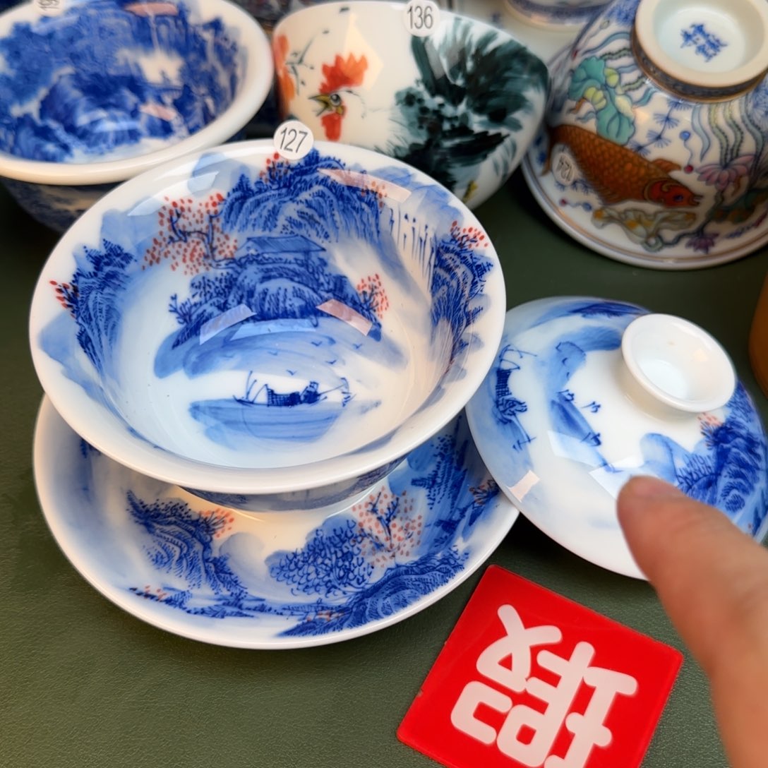 彦祖纯手工手绘茶具127