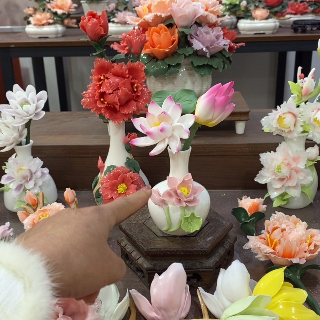 瓷片陶瓷工艺品摆件