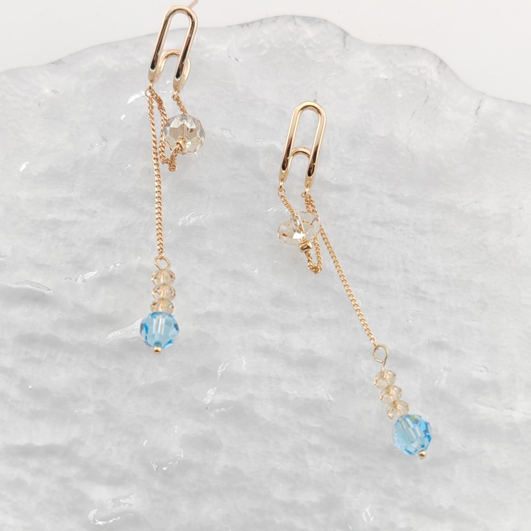 XUPING/旭平首饰 合金仿水晶耳饰 【潘生福利】高级GDQ X000976419