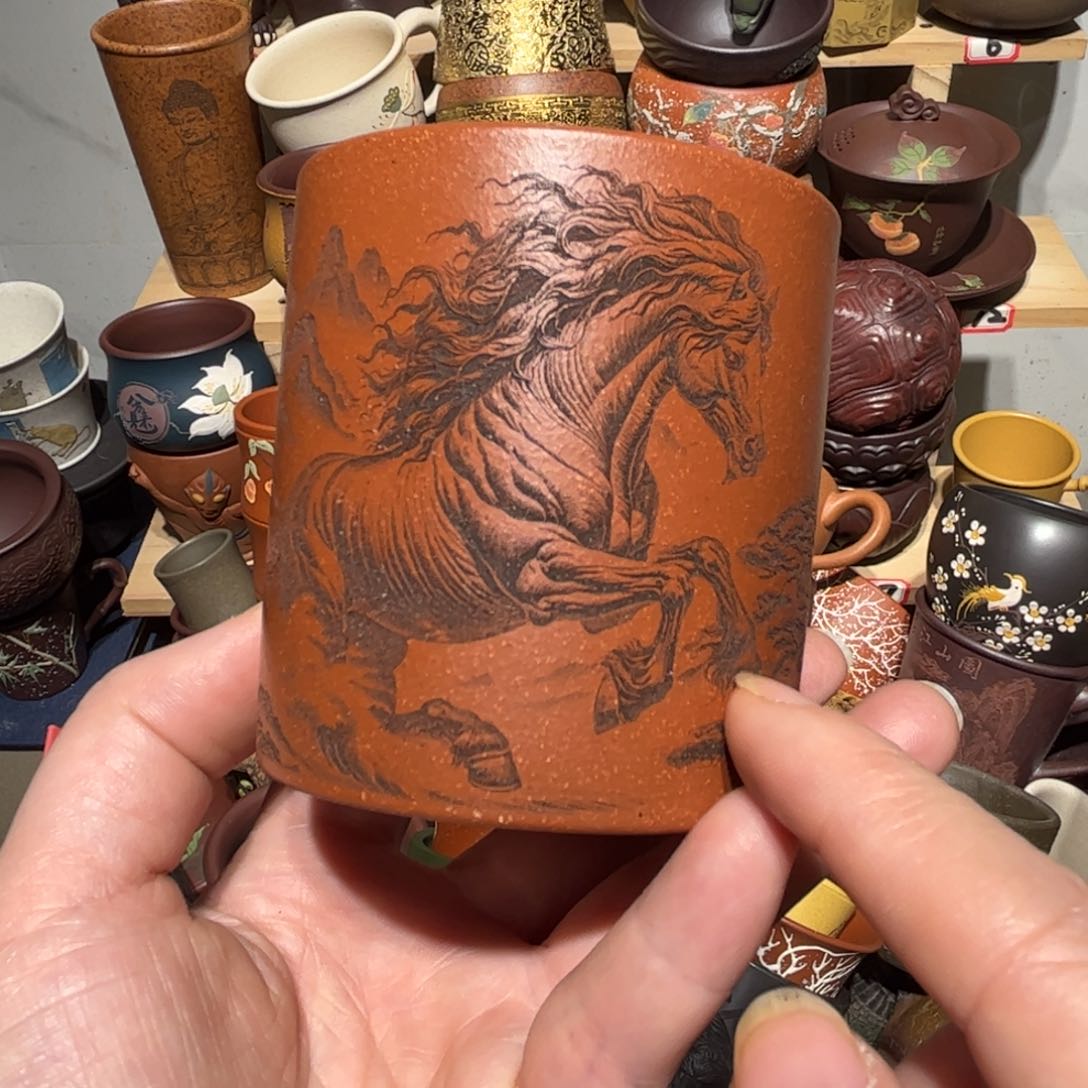 紫砂茶杯宜兴紫砂主人杯