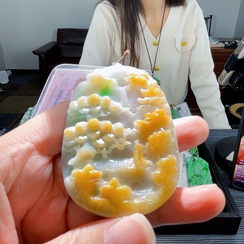 翡翠未镶嵌颈饰翡翠