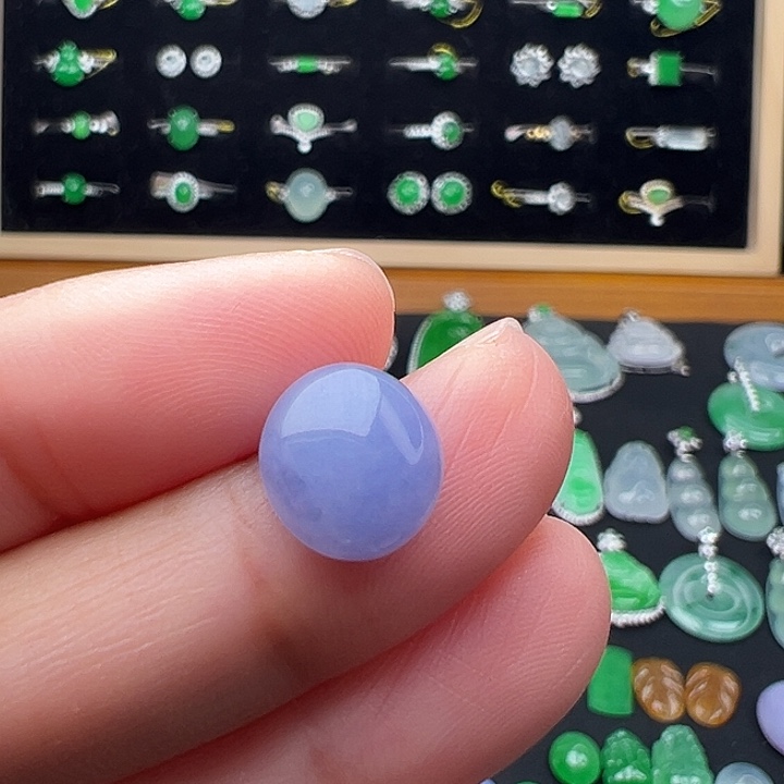 翡翠未镶嵌颈饰蛋面10.3