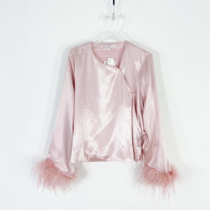 【77衣橱】KH0737新款女装上衣长袖气质轻奢【红人上新】J