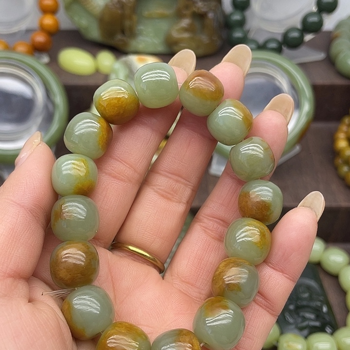 透闪石质玉未镶嵌手串老型12