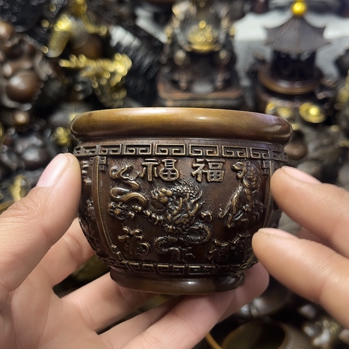 顺顺利利，铜器摆件