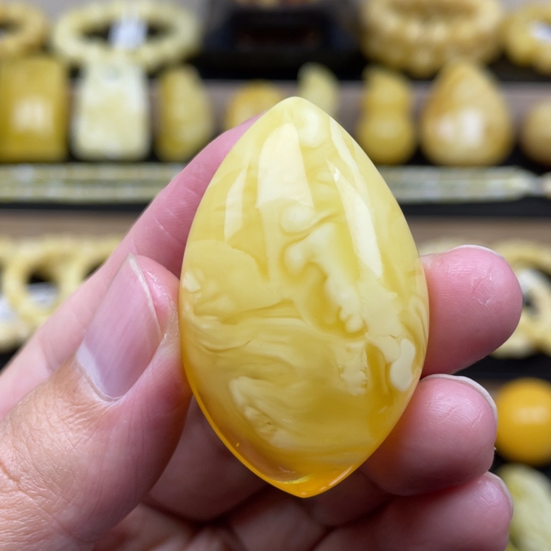 琥珀裸石未镶嵌琥珀蜜蜡