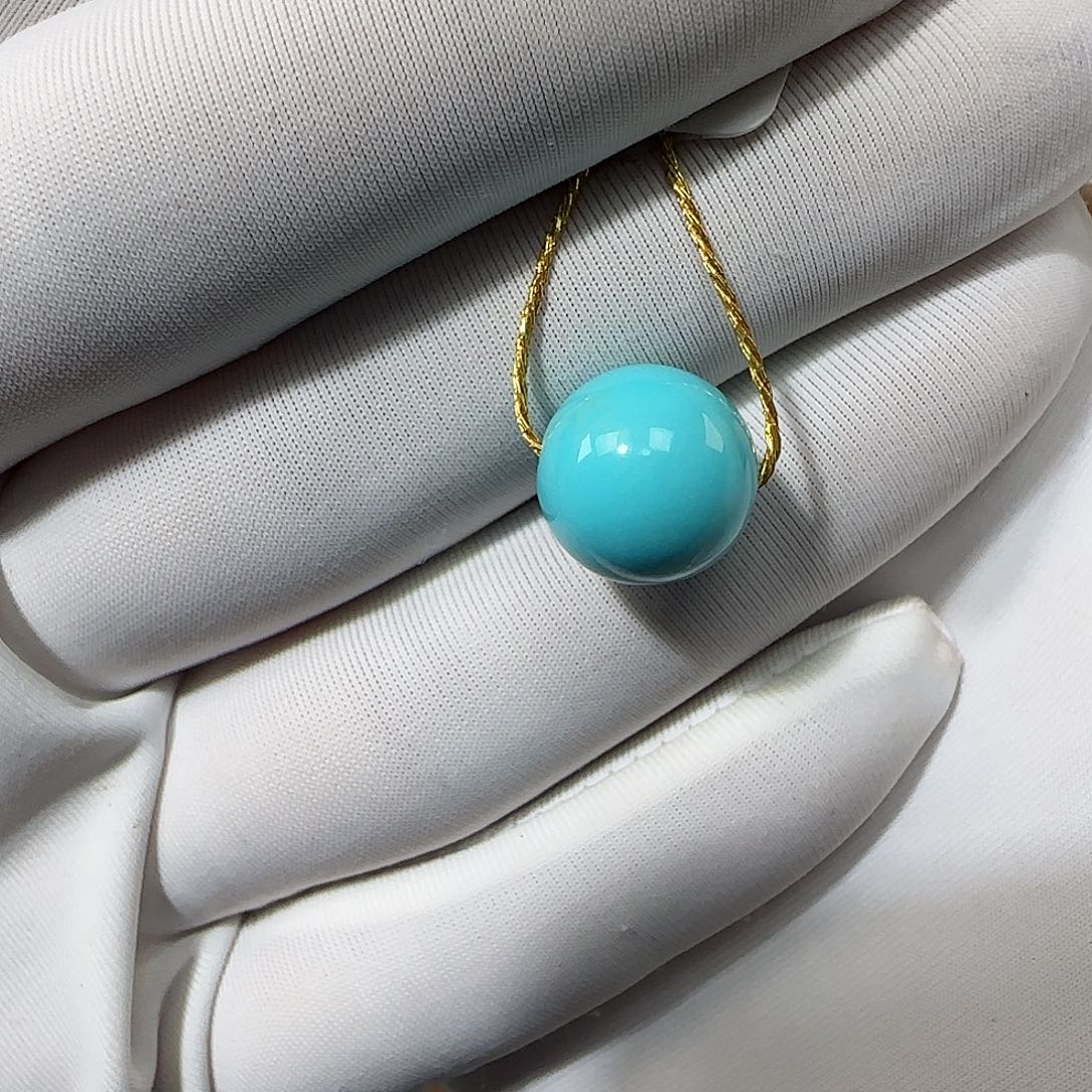 绿松石未镶嵌10mm➕单珠