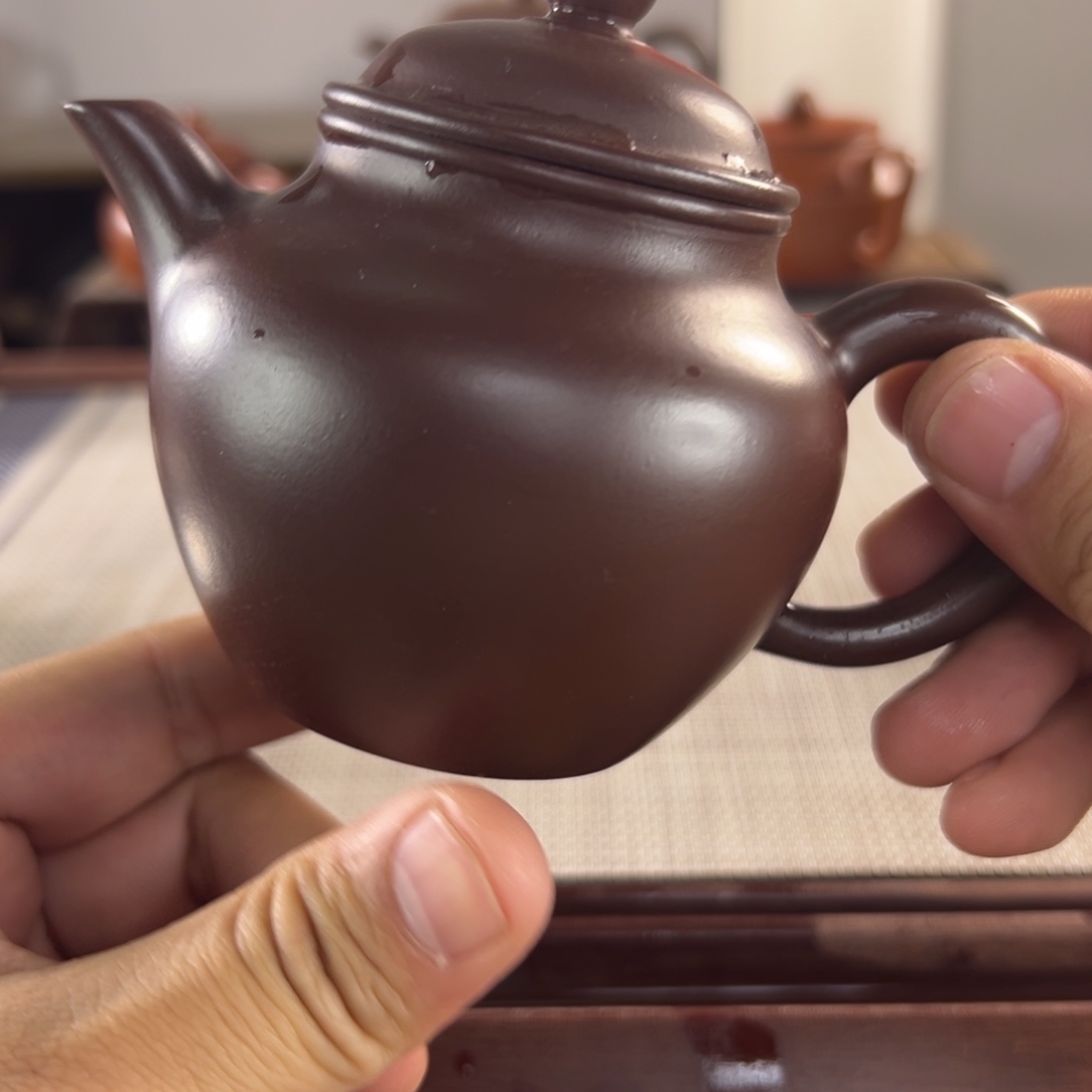 紫砂宜兴紫砂 微瑕茶壶