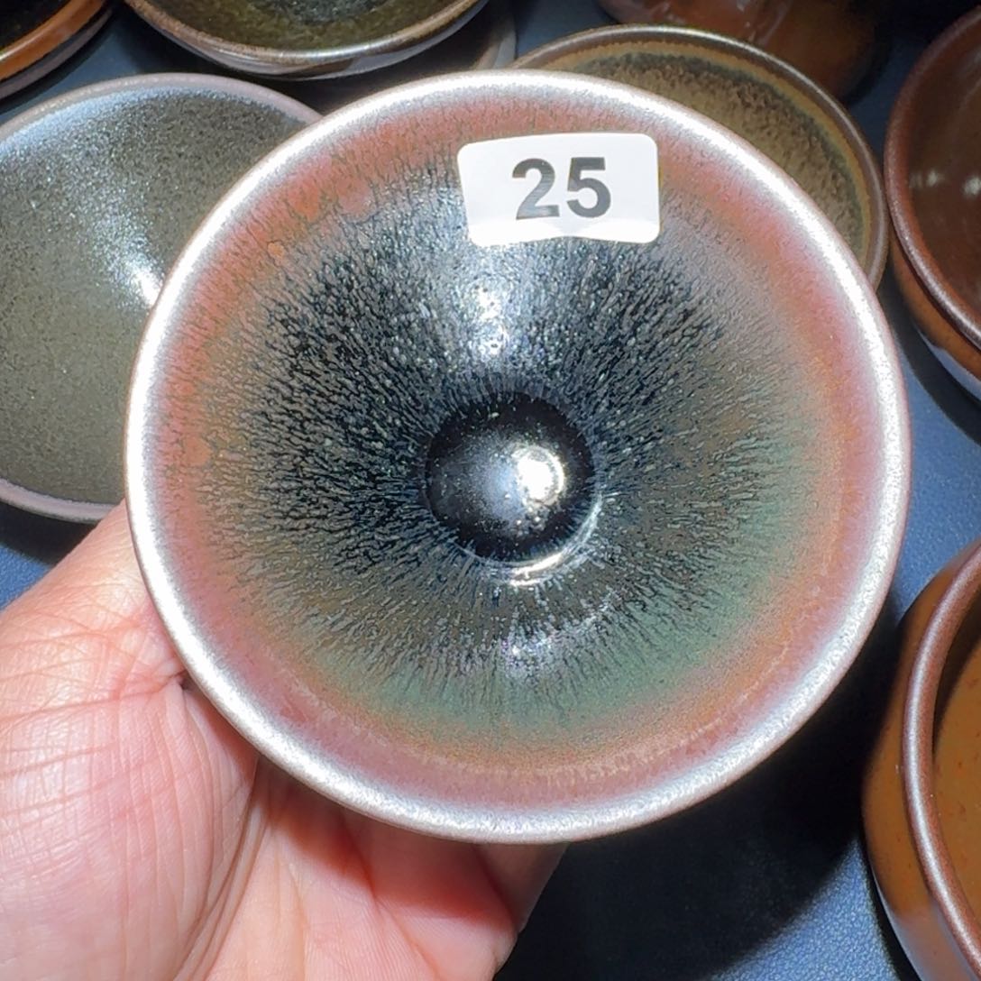 小雨茶盏，手工的柴烧