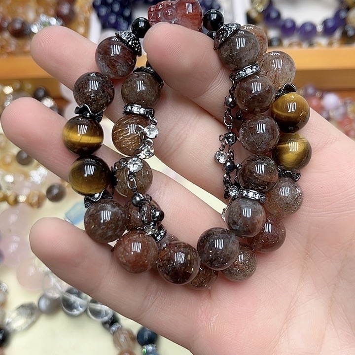 水晶手链未镶嵌黑金