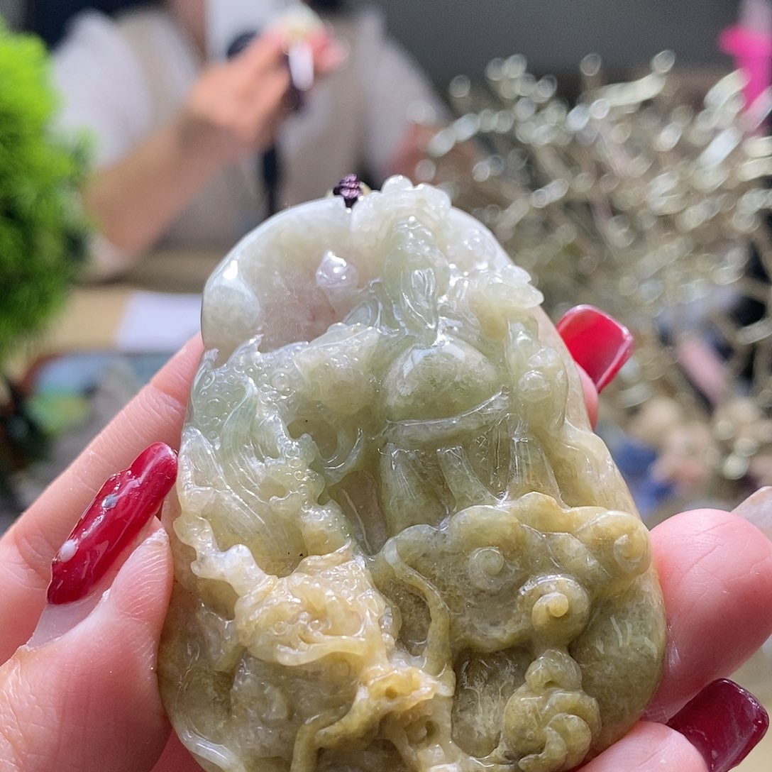 【闪购商品】翡翠颈饰未镶嵌财神