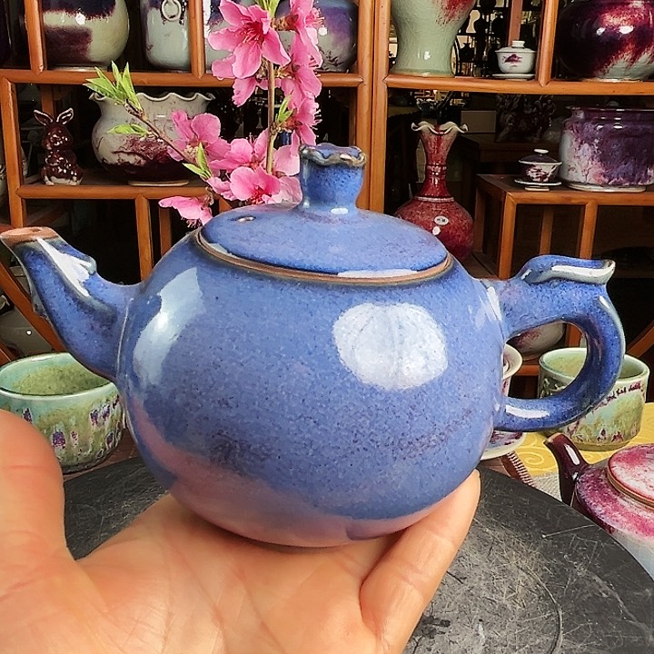 牛家钧窑牛自恒老师钧瓷壶