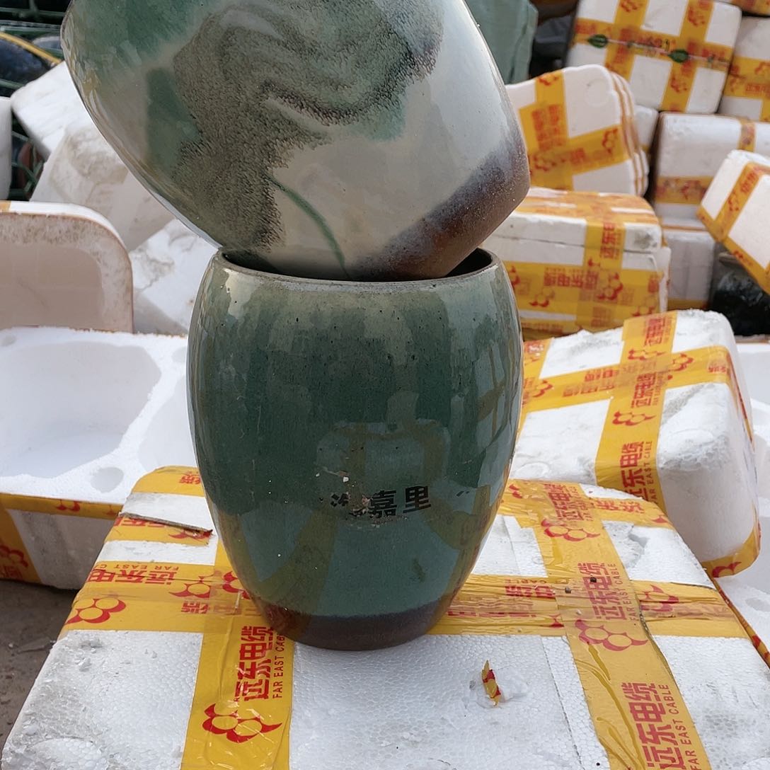 无铅玻璃宜兴紫砂花盆