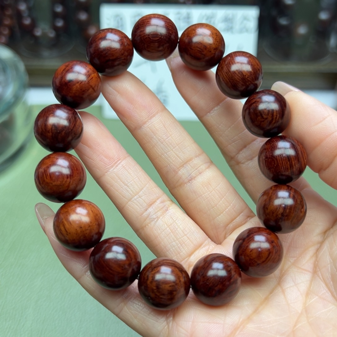 降真香其他海南红降1.5圆珠黄油芝麻点满结油瑕疵